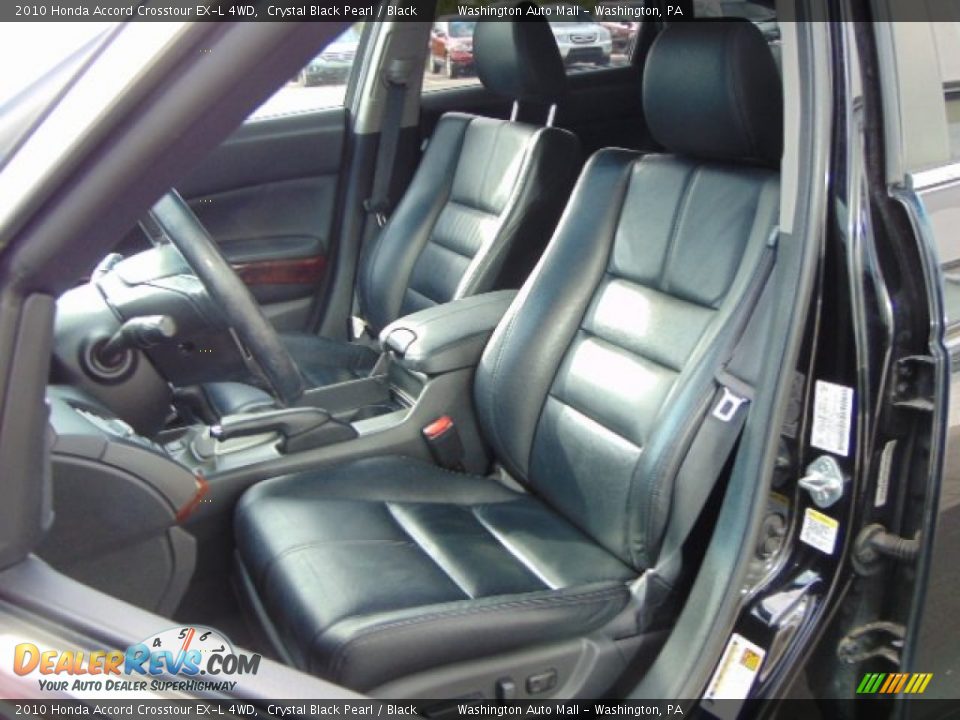 2010 Honda Accord Crosstour EX-L 4WD Crystal Black Pearl / Black Photo #12