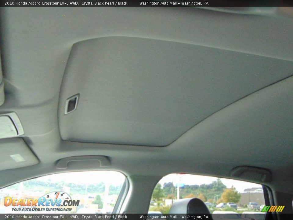 2010 Honda Accord Crosstour EX-L 4WD Crystal Black Pearl / Black Photo #13