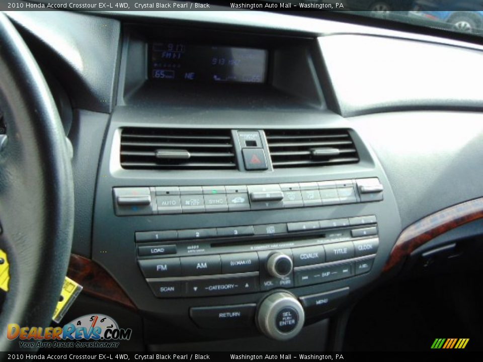 2010 Honda Accord Crosstour EX-L 4WD Crystal Black Pearl / Black Photo #14