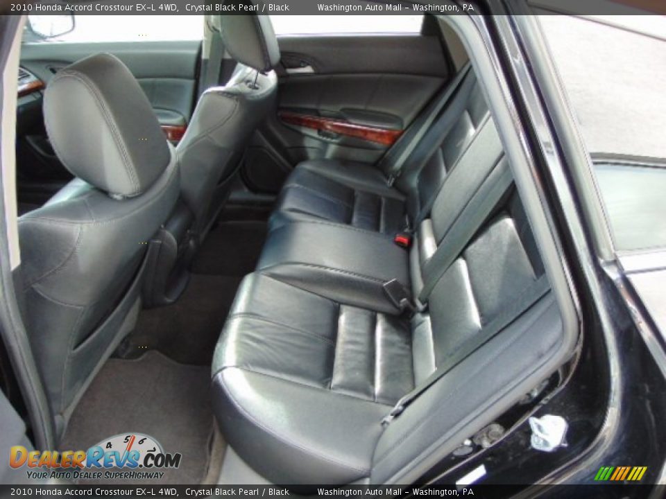 2010 Honda Accord Crosstour EX-L 4WD Crystal Black Pearl / Black Photo #17