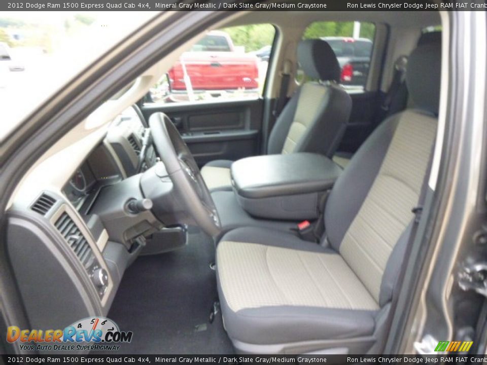 2012 Dodge Ram 1500 Express Quad Cab 4x4 Mineral Gray Metallic / Dark Slate Gray/Medium Graystone Photo #10