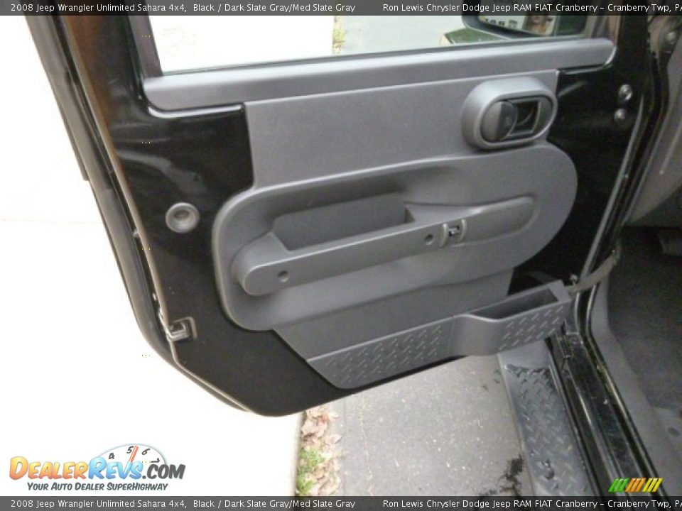 2008 Jeep Wrangler Unlimited Sahara 4x4 Black / Dark Slate Gray/Med Slate Gray Photo #11