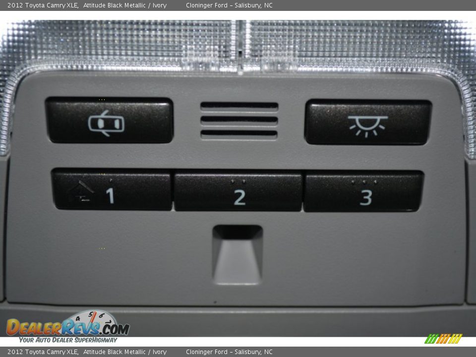 2012 Toyota Camry XLE Attitude Black Metallic / Ivory Photo #29