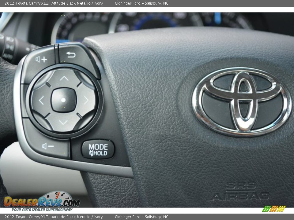 2012 Toyota Camry XLE Attitude Black Metallic / Ivory Photo #30