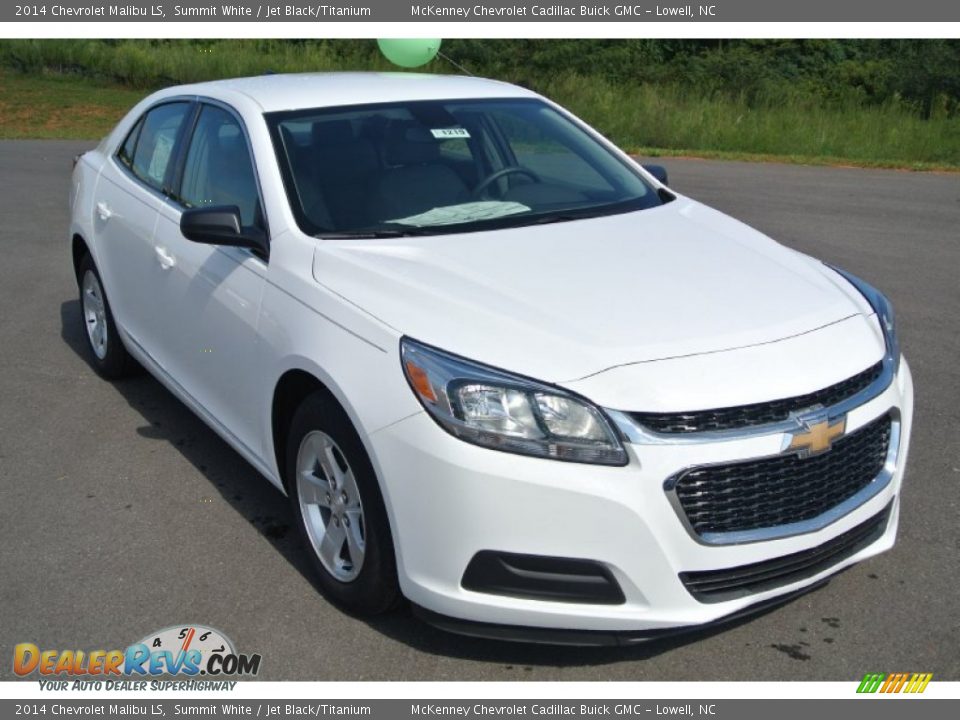 2014 Chevrolet Malibu LS Summit White / Jet Black/Titanium Photo #1