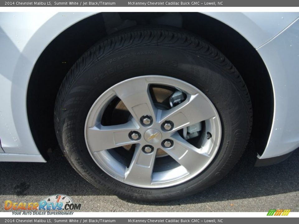 2014 Chevrolet Malibu LS Summit White / Jet Black/Titanium Photo #19