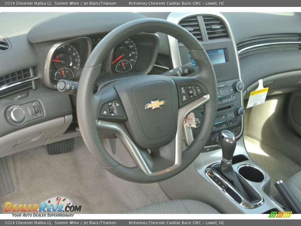 2014 Chevrolet Malibu LS Summit White / Jet Black/Titanium Photo #21