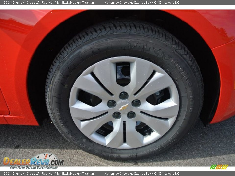 2014 Chevrolet Cruze LS Red Hot / Jet Black/Medium Titanium Photo #18