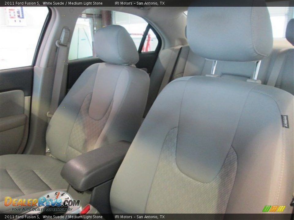2011 Ford Fusion S White Suede / Medium Light Stone Photo #8