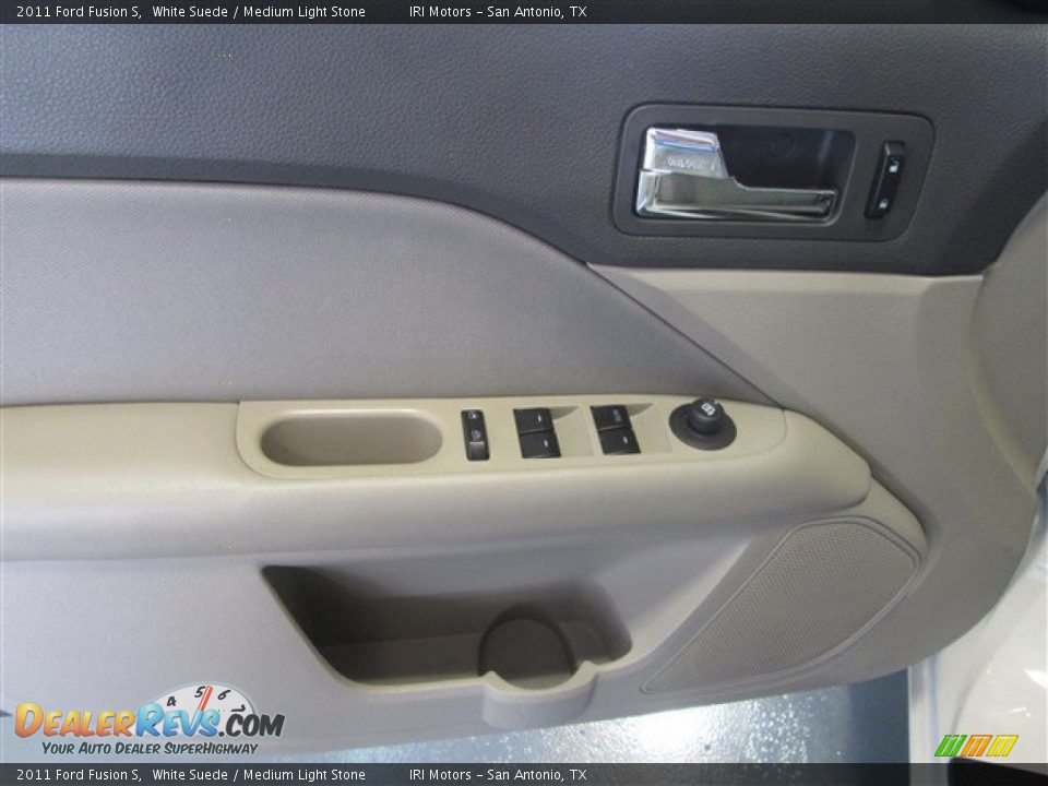 2011 Ford Fusion S White Suede / Medium Light Stone Photo #12