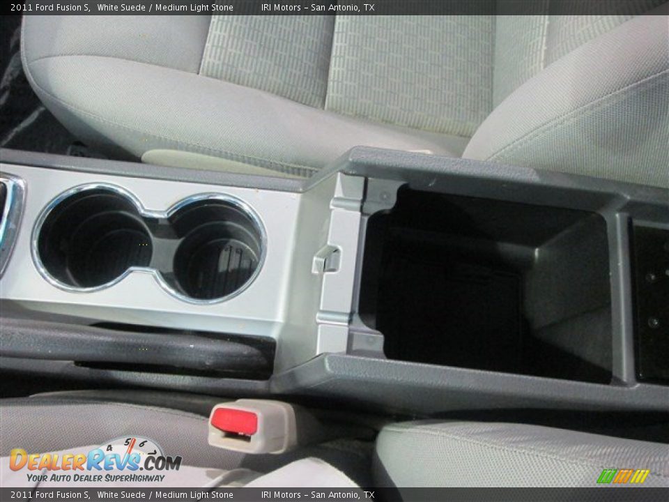 2011 Ford Fusion S White Suede / Medium Light Stone Photo #19