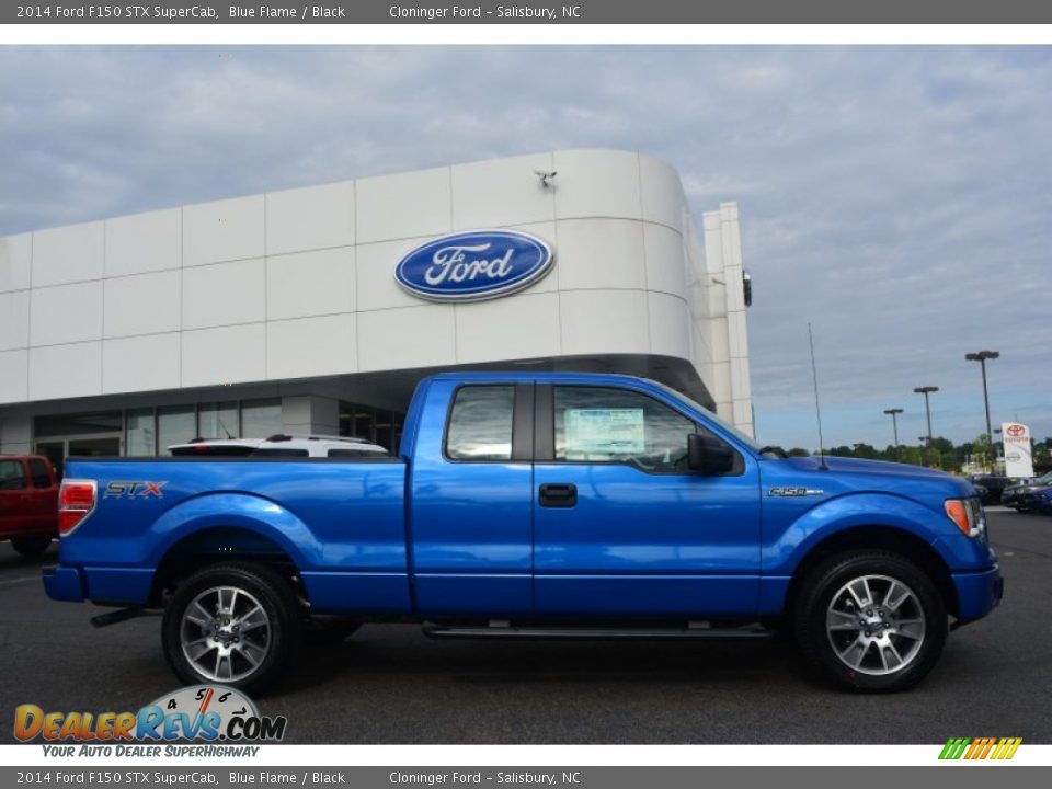 2014 Ford F150 STX SuperCab Blue Flame / Black Photo #2