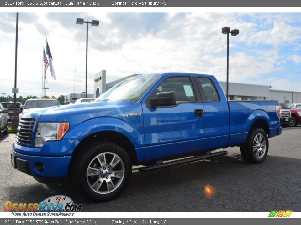 Blue Flame 2014 Ford F150 STX SuperCab Photo #3