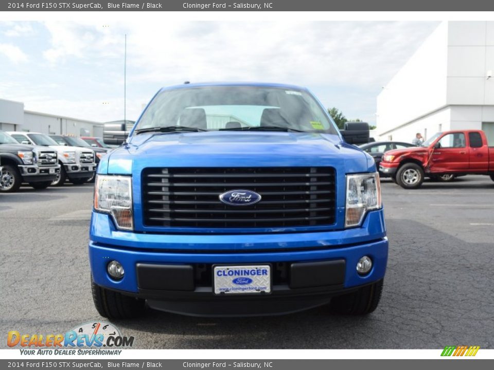 2014 Ford F150 STX SuperCab Blue Flame / Black Photo #4