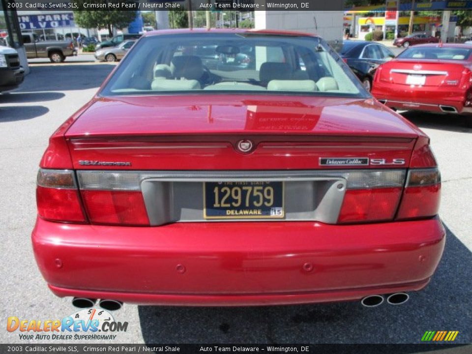 2003 Cadillac Seville SLS Crimson Red Pearl / Neutral Shale Photo #5