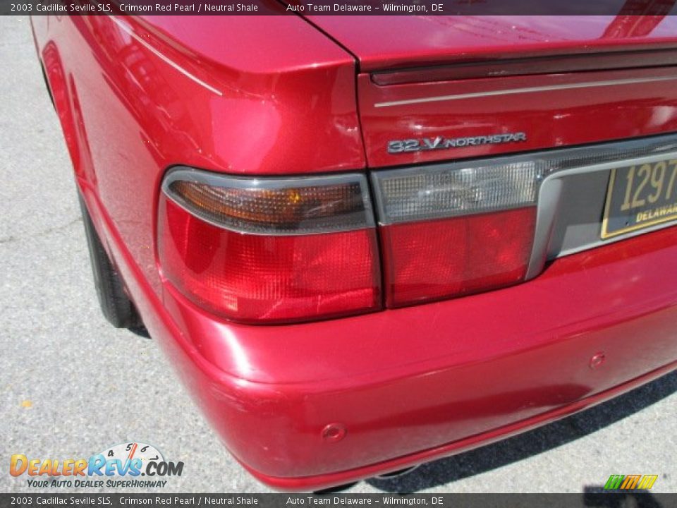 2003 Cadillac Seville SLS Crimson Red Pearl / Neutral Shale Photo #25