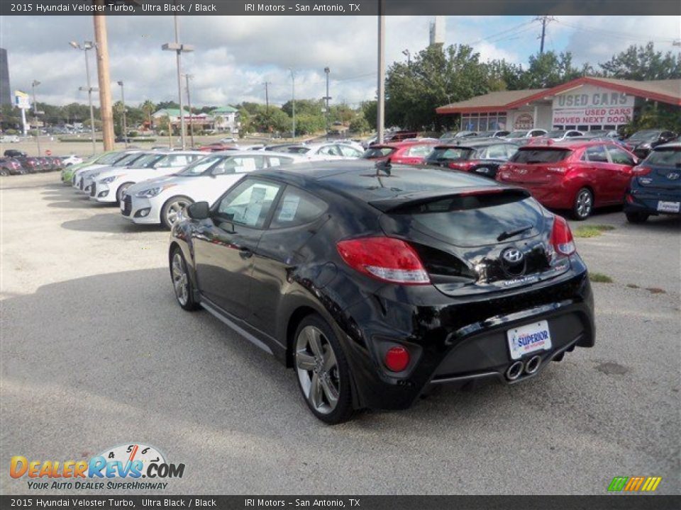 2015 Hyundai Veloster Turbo Ultra Black / Black Photo #4