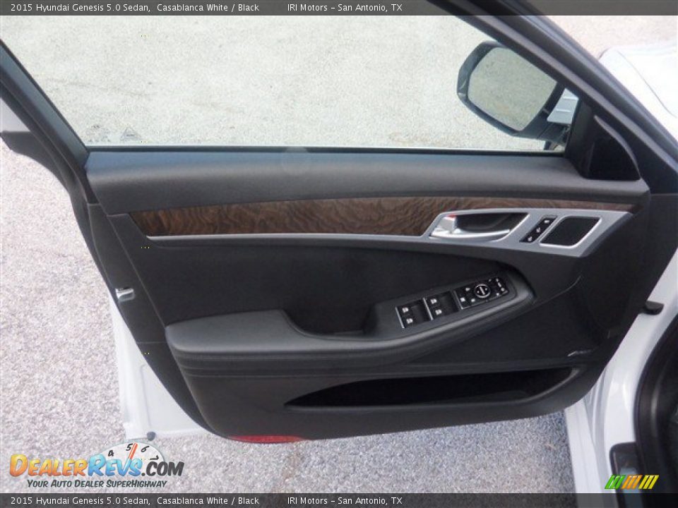 2015 Hyundai Genesis 5.0 Sedan Casablanca White / Black Photo #5