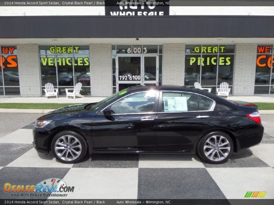 2014 Honda Accord Sport Sedan Crystal Black Pearl / Black Photo #1