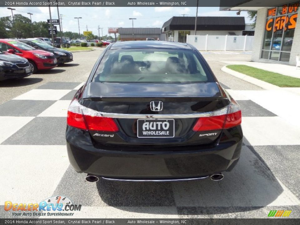 2014 Honda Accord Sport Sedan Crystal Black Pearl / Black Photo #4