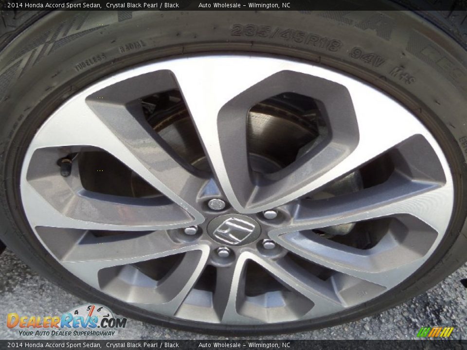 2014 Honda Accord Sport Sedan Crystal Black Pearl / Black Photo #7