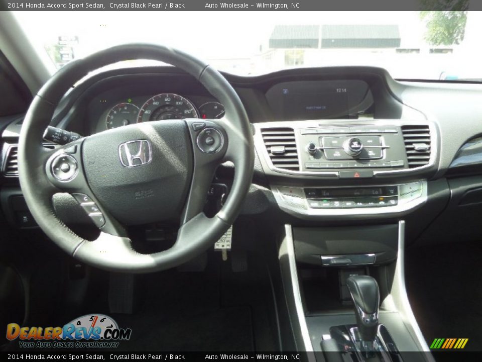 2014 Honda Accord Sport Sedan Crystal Black Pearl / Black Photo #14