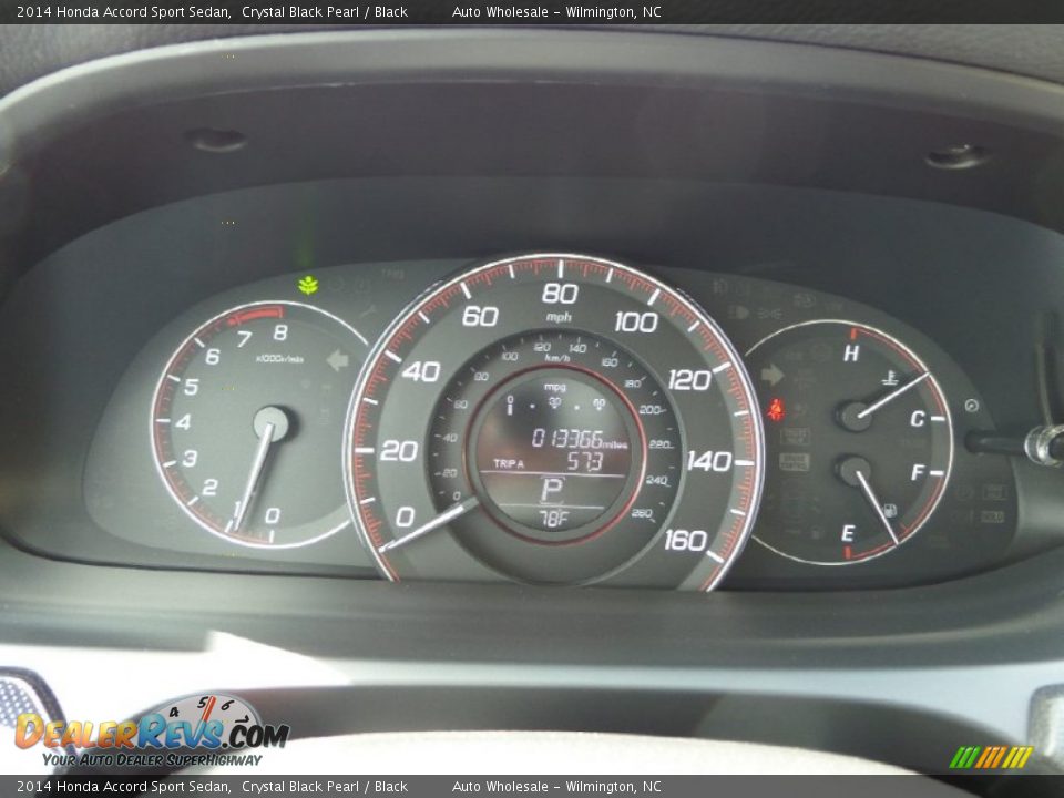 2014 Honda Accord Sport Sedan Crystal Black Pearl / Black Photo #15