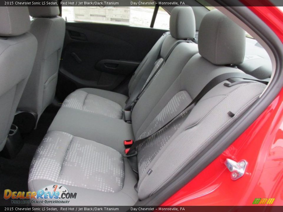 2015 Chevrolet Sonic LS Sedan Red Hot / Jet Black/Dark Titanium Photo #12