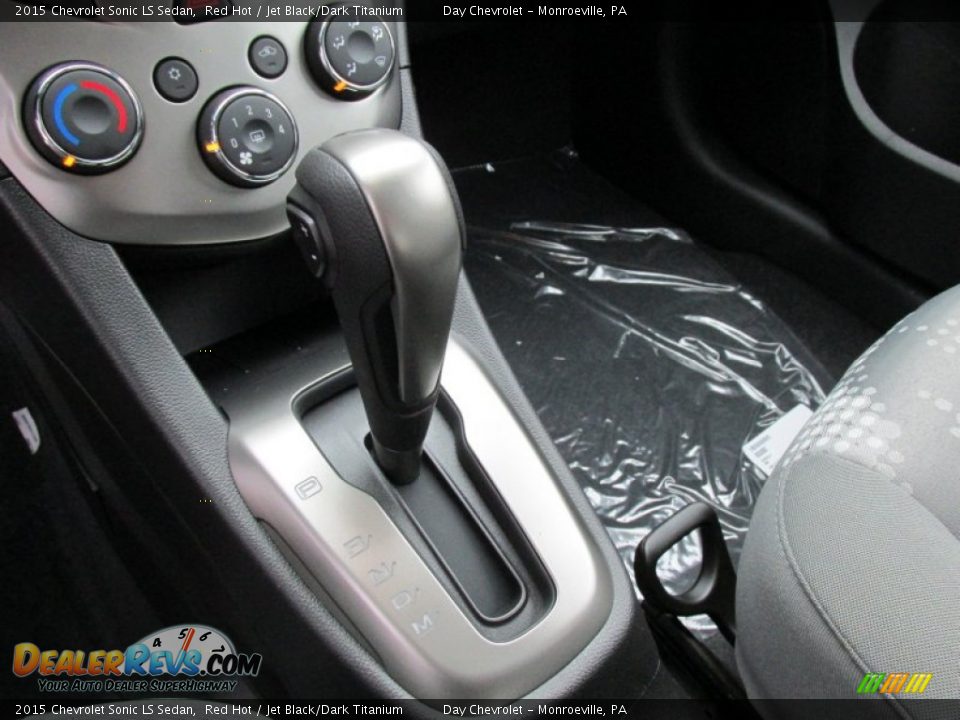 2015 Chevrolet Sonic LS Sedan Red Hot / Jet Black/Dark Titanium Photo #15