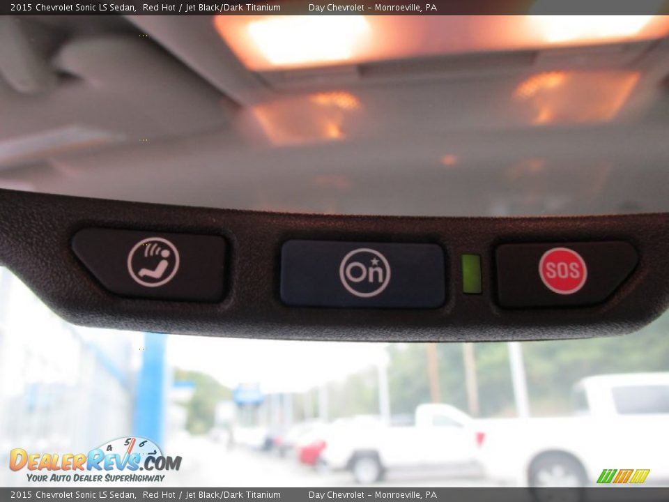 2015 Chevrolet Sonic LS Sedan Red Hot / Jet Black/Dark Titanium Photo #17