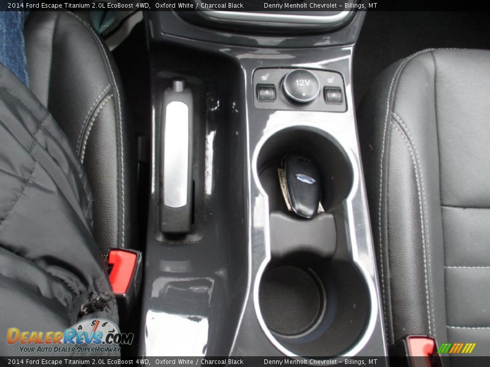 2014 Ford Escape Titanium 2.0L EcoBoost 4WD Oxford White / Charcoal Black Photo #18