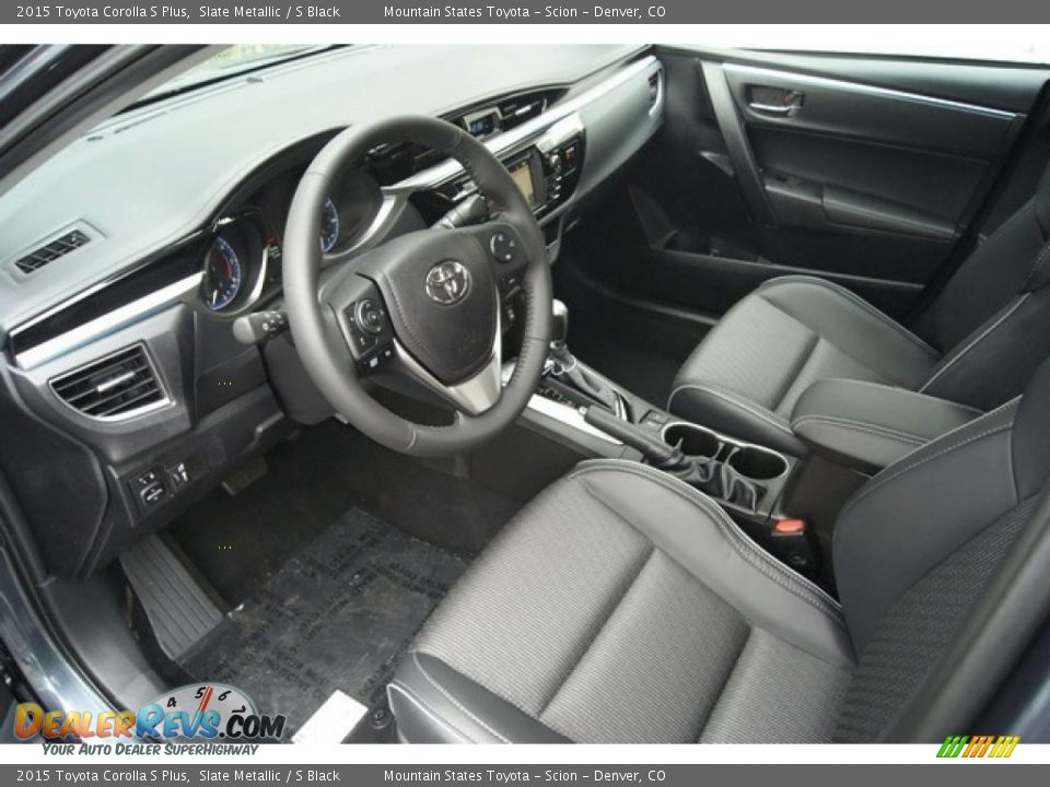 S Black Interior - 2015 Toyota Corolla S Plus Photo #5