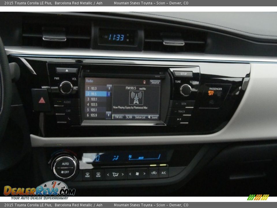 Controls of 2015 Toyota Corolla LE Plus Photo #6