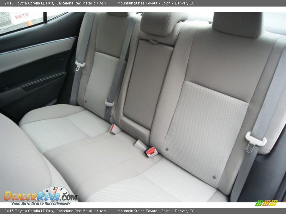 Rear Seat of 2015 Toyota Corolla LE Plus Photo #7