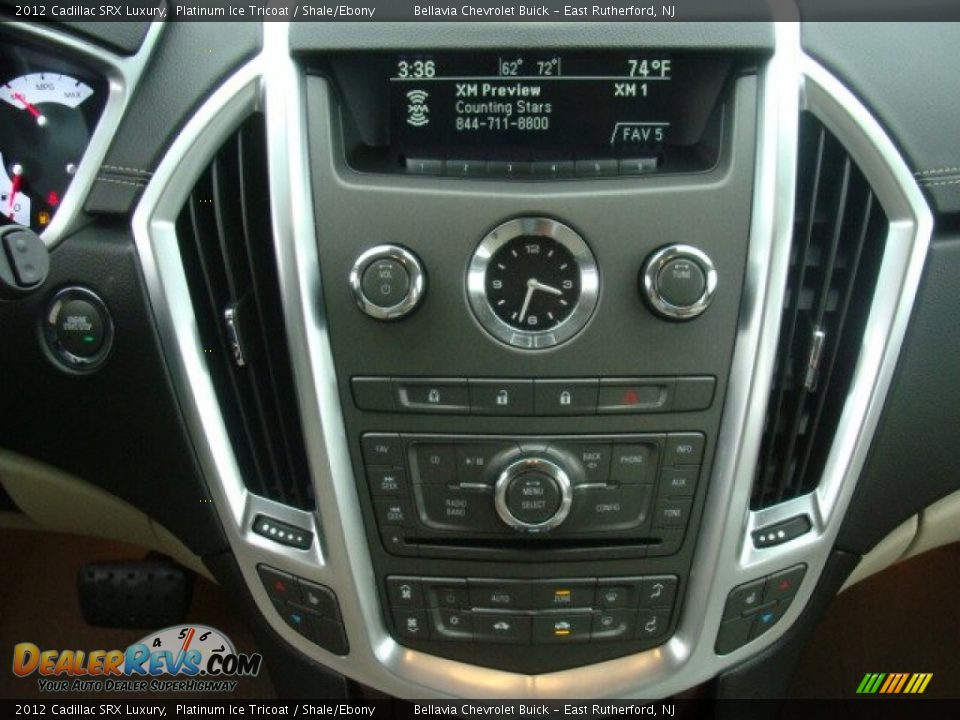 2012 Cadillac SRX Luxury Platinum Ice Tricoat / Shale/Ebony Photo #11