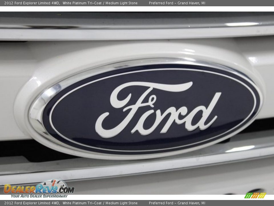 2012 Ford Explorer Limited 4WD White Platinum Tri-Coat / Medium Light Stone Photo #5