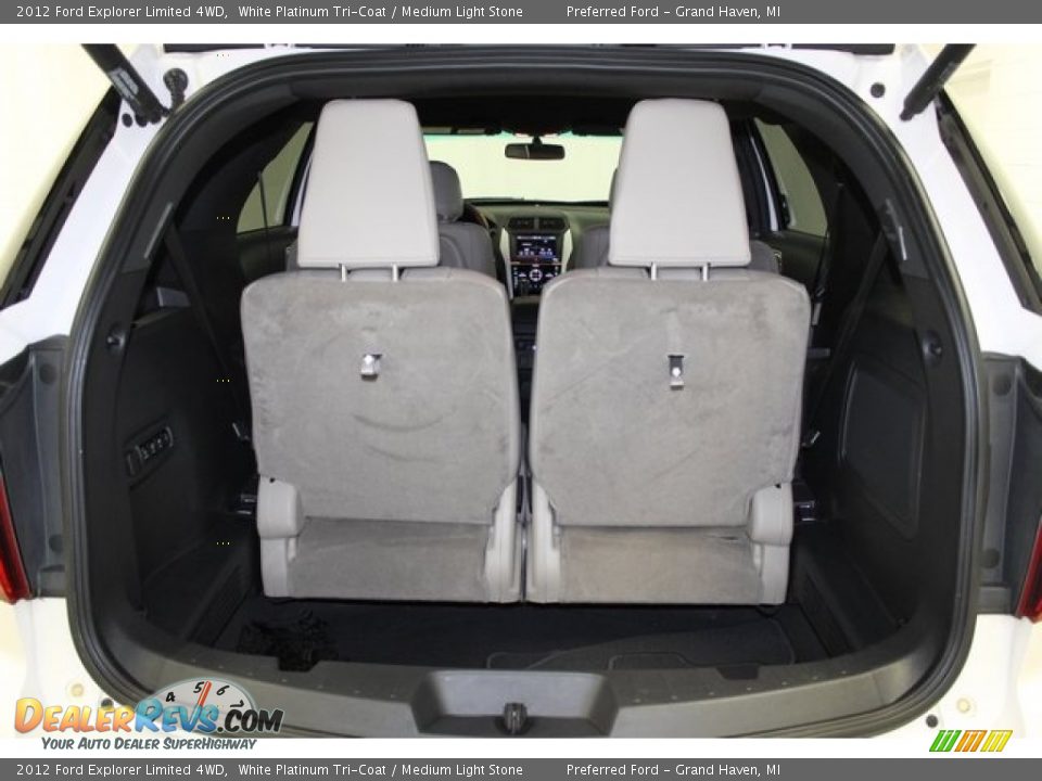 2012 Ford Explorer Limited 4WD White Platinum Tri-Coat / Medium Light Stone Photo #22