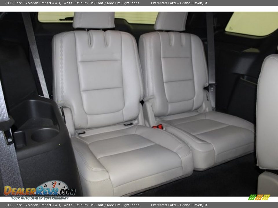 2012 Ford Explorer Limited 4WD White Platinum Tri-Coat / Medium Light Stone Photo #29