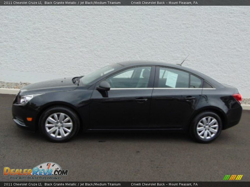 2011 Chevrolet Cruze LS Black Granite Metallic / Jet Black/Medium Titanium Photo #2