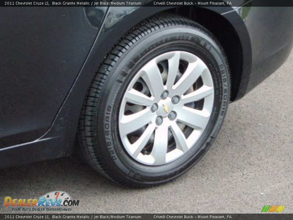 2011 Chevrolet Cruze LS Black Granite Metallic / Jet Black/Medium Titanium Photo #3