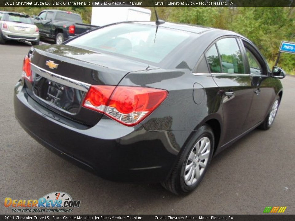 2011 Chevrolet Cruze LS Black Granite Metallic / Jet Black/Medium Titanium Photo #6