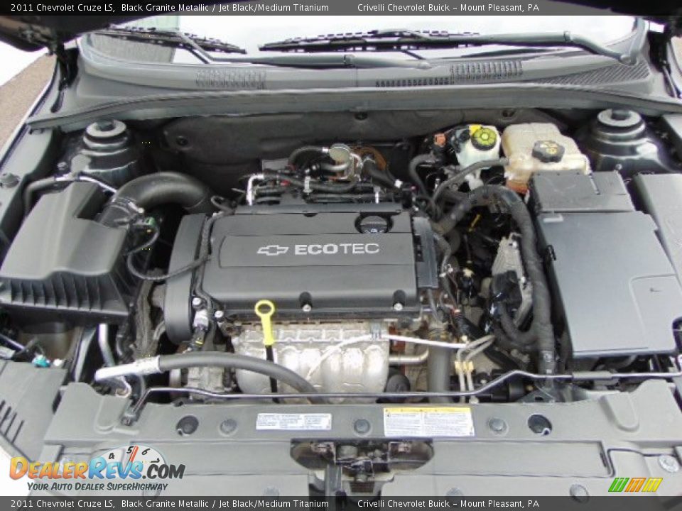 2011 Chevrolet Cruze LS Black Granite Metallic / Jet Black/Medium Titanium Photo #9