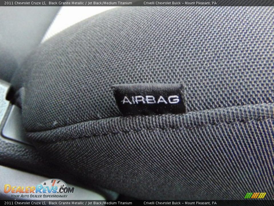 2011 Chevrolet Cruze LS Black Granite Metallic / Jet Black/Medium Titanium Photo #13