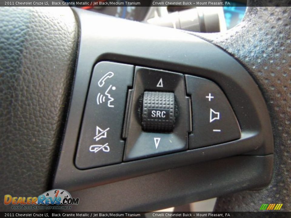 2011 Chevrolet Cruze LS Black Granite Metallic / Jet Black/Medium Titanium Photo #19