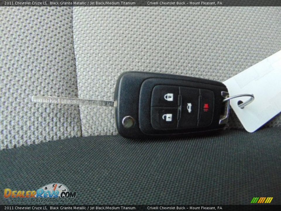 2011 Chevrolet Cruze LS Black Granite Metallic / Jet Black/Medium Titanium Photo #23