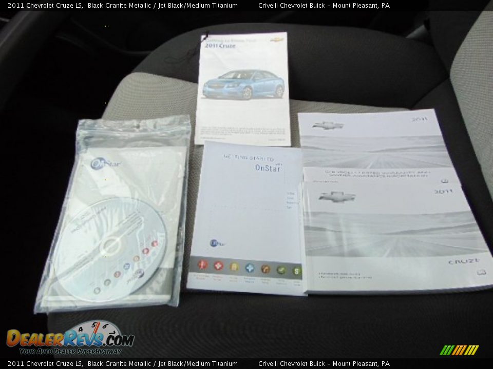 2011 Chevrolet Cruze LS Black Granite Metallic / Jet Black/Medium Titanium Photo #24