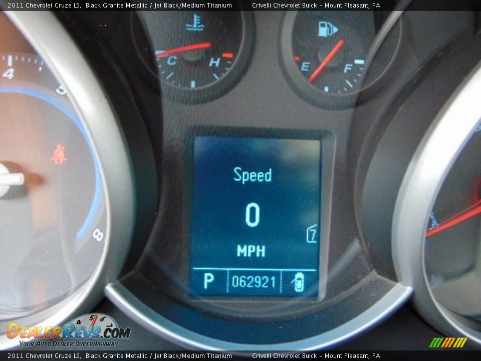 2011 Chevrolet Cruze LS Black Granite Metallic / Jet Black/Medium Titanium Photo #30