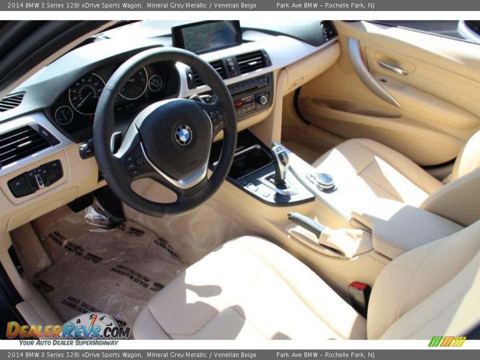 2014 BMW 3 Series 328i xDrive Sports Wagon Mineral Grey Metallic / Venetian Beige Photo #11