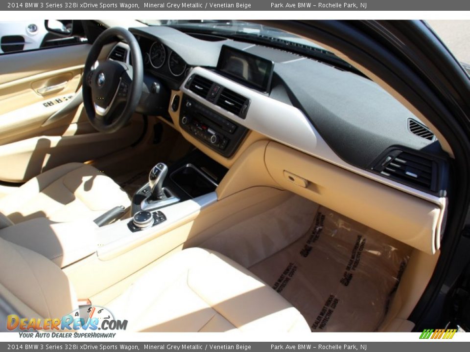 2014 BMW 3 Series 328i xDrive Sports Wagon Mineral Grey Metallic / Venetian Beige Photo #28