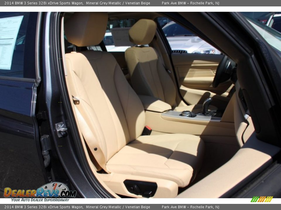 2014 BMW 3 Series 328i xDrive Sports Wagon Mineral Grey Metallic / Venetian Beige Photo #30